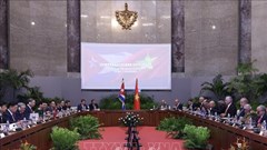 Tổng Bí thư, Chủ tịch nước Tô Lâm hội đàm với Bí thư thứ nhất, Chủ tịch nước Cuba 