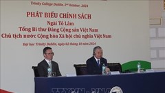 Tổng Bí thư, Chủ tịch nước Tô Lâm thăm Trường Đại học Trinity Dublin của Ireland