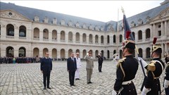 Lễ đón Tổng Bí thư, Chủ tịch nước Tô Lâm thăm chính thức Cộng hòa Pháp