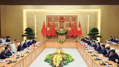 Thủ tướng Phạm Minh Chính hội đàm với Thủ tướng Trung Quốc Lý Cường