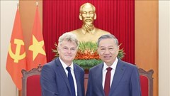 Tổng Bí thư Tô Lâm tiếp Đoàn cấp cao Đảng Cộng sản Pháp
