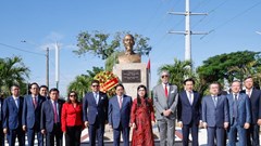 Thủ tướng dự lễ khánh thành tôn tạo Tượng đài Chủ tịch Hồ Chí Minh tại Dominica