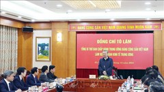 Tổng Bí thư Tô Lâm làm việc với Ban Kinh tế Trung ương