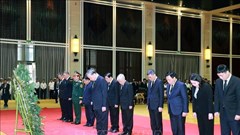 Tổng Bí thư Tô Lâm viếng đồng chí Khamtay Siphandone