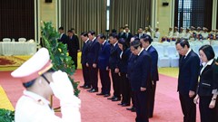 Thủ tướng Phạm Minh Chính dự Lễ truy điệu đồng chí Khamtay Siphandone