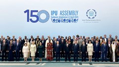 Chủ tịch Quốc hội Trần Thanh Mẫn tham dự các phiên thảo luận chung của Đại hội đồng IPU-150  