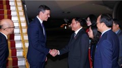 Thủ tướng Tây Ban Nha đến Hà Nội, bắt đầu thăm chính thức Việt Nam