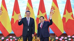 Thủ tướng Phạm Minh Chính chủ trì Lễ đón Thủ tướng Tây Ban Nha