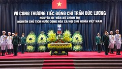 Lễ Quốc tang nguyên Chủ tịch nước Trần Đức Lương