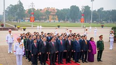 Lãnh đạo Đảng, Nhà nước viếng Chủ tịch Hồ Chí Minh nhân kỷ niệm 96 năm Ngày thành lập Đảng