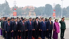 Lãnh đạo Đảng, Nhà nước viếng Chủ tịch Hồ Chí Minh nhân kỷ niệm 96 năm Ngày thành lập Đảng