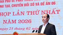 Năm 2026 tiếp tục rà soát, sắp xếp, tinh gọn tổ chức bên trong các Bộ, cơ quan Trung ương và Sở, ngành địa phương