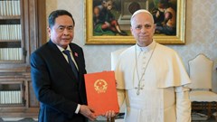 Chủ tịch Quốc hội Trần Thanh Mẫn hội kiến Giáo hoàng, chuyển Thư mời thăm Việt Nam của Tổng Bí thư, Chủ tịch nước Tô Lâm
