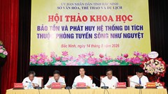 “Hệ thống di tích thuộc phòng tuyến sông Như Nguyệt" hướng tới xếp hạng Di tích quốc gia đặc biệt