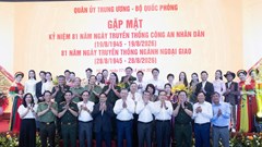 Tổng Bí thư, Chủ tịch nước Tô Lâm dự gặp mặt Ngày truyền thống Công an nhân dân và ngành Ngoại giao 