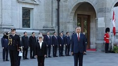 Lễ đón Tổng Bí thư, Chủ tịch nước Tô Lâm thăm cấp Nhà nước tới Canada