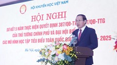 Tiếp tục xây dựng văn hóa xã hội học tập 