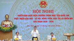 Thủ tướng chủ trì Hội nghị triển khai Chương trình mục tiêu quốc gia phát triển văn hóa - xã hội, nông thôn, dân tộc miền núi