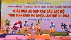 150 VĐV tranh tài Giải xe đạp các CLB tỉnh Bình Định mở rộng