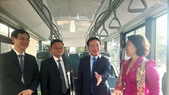 Mở tuyến xe buýt điện đầu tiên nối sân bay Phù Cát với Quy Nhơn