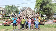 Di tích Tháp Đôi hút khách từ phù điêu Nữ thần Mahishasuramardini