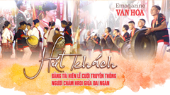 (Emagazine) Hút khách bằng tái hiện lễ cưới truyền thống người Chăm Hroi giữa đại ngàn