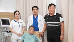 Cụ bà 103 tuổi chiến thắng ung thư dạ dày nhờ điều trị đa chuyên khoa tại Vinmec Hải Phòng