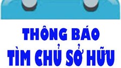 Tìm chủ phương tiện