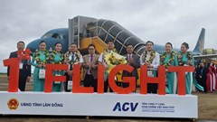 Lâm Đồng: Đón chuyến bay đầu tiên khi sân bay Liên Khương khai thác trở lại