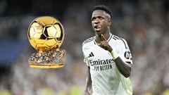 Real chuẩn bị sẵn 'quà' ngày Vinicius giành Quả bóng vàng