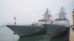 Đội tàu Hải quân Nga cập cảng Tiên Sa, bắt đầu chuyến thăm hữu nghị TP Đà Nẵng