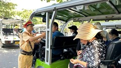 Chấn chỉnh xe điện du lịch ở phố cổ Hội An, giữ gìn hình ảnh đô thị
