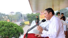 Bộ trưởng Nguyễn Văn Hùng kiểm tra, nghiệm thu hệ thống âm thanh phục vụ Lễ kỷ niệm, diễu binh, diễu hành 80 năm Quốc khánh 