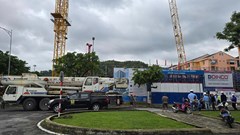 Thông tin mới vụ gãy cần cẩu tháp tại công trình cao tầng ở Đà Nẵng
