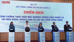 Phát động Chiến dịch “Môi trường không khói thuốc” tại nhà hàng, khách sạn và địa điểm công cộng