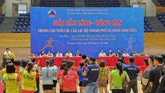 Khai mạc Giải cầu lông, bóng bàn trung cao tuổi các CLB Đà Nẵng năm 2025