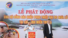 Trường Đại học Thể dục Thể thao Đà Nẵng phát động ủng hộ đồng bào miền Trung khắc phục hậu quả mưa lũ