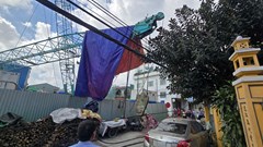 Gãy cần cẩu tại công trình xây dựng giữa trung tâm Đà Nẵng