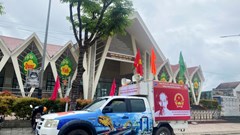 Đà Nẵng đẩy mạnh tuyên truyền bầu cử bằng xe lưu động