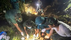 Đà Nẵng: Phát hiện nhiều di vật và đoạn xương nghi của liệt sĩ tại hầm trú ẩn