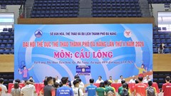Gần 300 VĐV tranh tài tại Giải Cầu lông Đại hội TDTT TP. Đà Nẵng