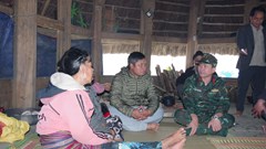 Bộ CHQS TP. Đà Nẵng đề nghị xã Hùng Sơn sớm đề xuất phương án tái định cư cho 40 hộ dân vùng nguy cơ sạt lở