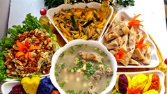 Mâm cỗ chay từ mít đoạt giải Đặc biệt hội thi mít Hà Nội 2024