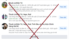 Mua bán thuốc lá điện tử trên mạng xã hội, thách thức không chỉ ở Việt Nam