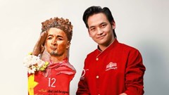 Bánh điêu khắc 3D gửi lời chúc bằng thơ tới Xuân Son