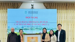 Hà Nội: Trao Bằng xếp hạng cho 17 di tích lịch sử cấp thành phố