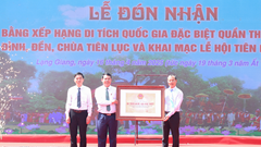 Quần thể di tích đình, đền, chùa Tiên Lục đón nhận Bằng xếp hạng Di tích quốc gia đặc biệt