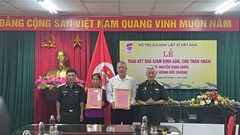 Trao kết quả giám định ADN cho 2 gia đình thân nhân liệt sĩ