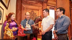 Trưng bày triển lãm không gian di sản văn hóa tại đình Hà Vĩ