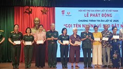 Khởi động chương trình tri ân liệt sĩ “Gọi tên những vì sao đất nước“
